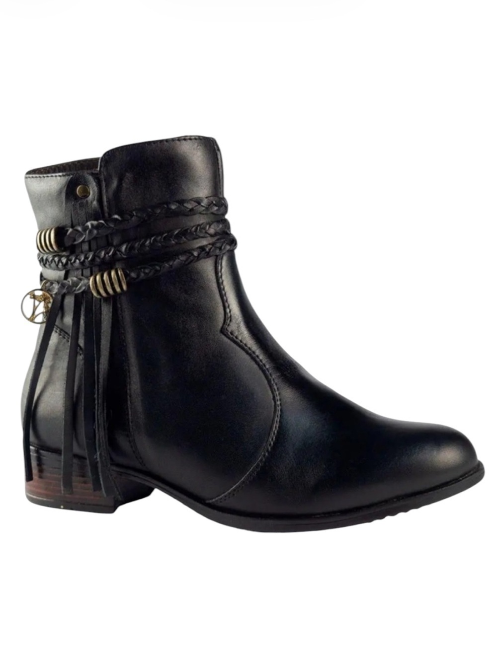 Sandro Moscoloni For Her Black Leather Ankle Boots Size 7 NEW